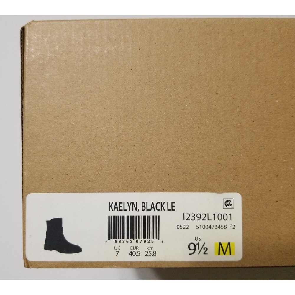 NIB Vince Kaelyn Leather Waterproof Moto Ankle Boots Black Buckle 9.5 $350 - Picture 14 of 16